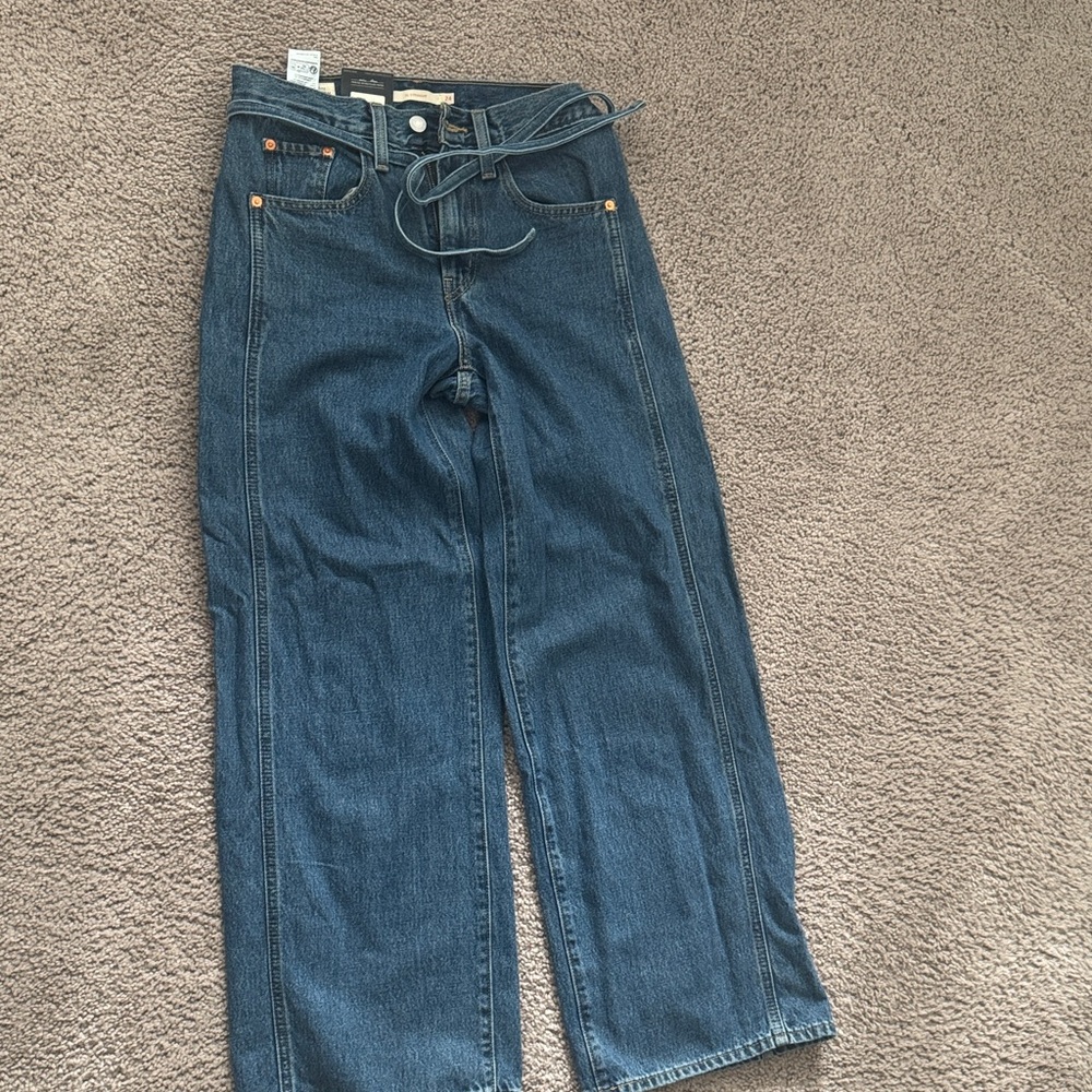 Levi's Women's XL Dark Blue Straight-Leg Jeans